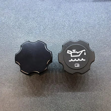 Load image into Gallery viewer, Wehrli 2001+ GM Duramax LB7/LLY/LBZ/LMM/LML/L5P Billet Oil Fill Cap - Black Anodized - Side View