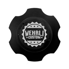 Load image into Gallery viewer, Wehrli 2001+ GM Duramax LB7/LLY/LBZ/LMM/LML/L5P Billet Oil Fill Cap - Black Anodized - Installation View