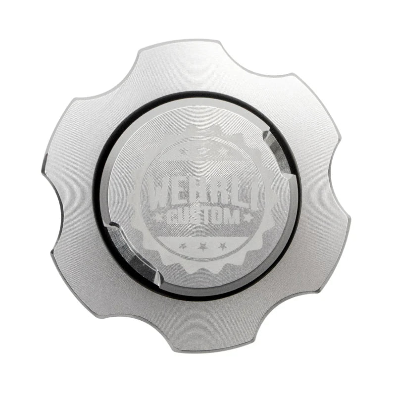Wehrli 2001+ GM Duramax LB7/LLY/LBZ/LMM/LML/L5P Billet Oil Fill Cap - Clear Anodized - Side View