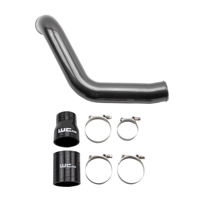 Wehrli 2004.5-05 Chevrolet LLY Duramax Passenger Side 3in Intercooler Pipe - Gloss Black - Main Product View