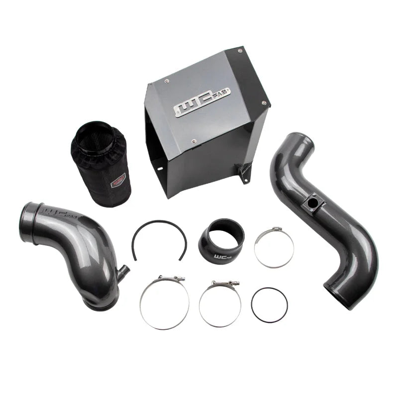 Wehrli 2006-2007 LBZ Duramax 4in Intake Kit with Air Box Stage 2 WCFab- Grey - Main Product View
