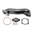 Load image into Gallery viewer, Wehrli 2011-2016 LML Duramax Passenger Side Upper Crossover Intercooler Pipe Kit WCFab- Grey - Main Product View