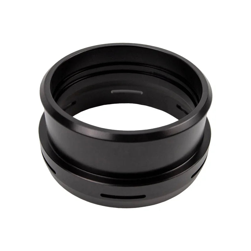 Wehrli 2017+ Ford 6.7L Power Stroke 3.5in Cold Side Intercooler Pipe - Flat Black - Back View