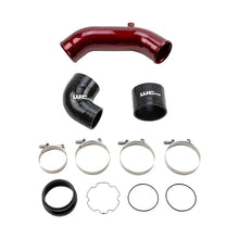 Load image into Gallery viewer, Wehrli 2017+ Ford 6.7L Power Stroke 3.5in Cold Side Intercooler Pipe - WCFab Red - Main Product View