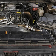 Load image into Gallery viewer, Wehrli 2020-2024 Chevrolet 6.6L L5P Duramax Upper Coolant Pipe - Brizzle Blue - Side View