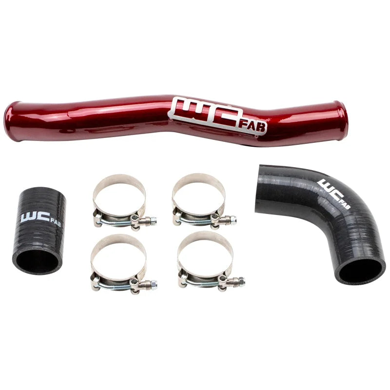 Wehrli 2020-2024 Chevrolet 6.6L L5P Duramax Upper Coolant Pipe - WCFab Red - Main Product View