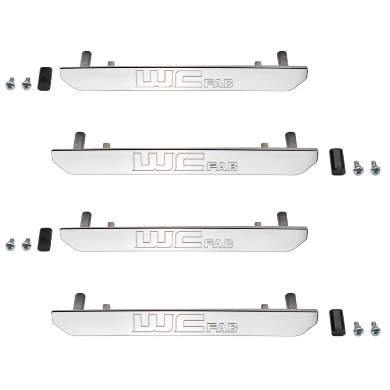 Wehrli 2020+ GMC 2500/3500HD Fender Flare Marker Light Delete Kit w/Logo - Raw Finish - Main Product View