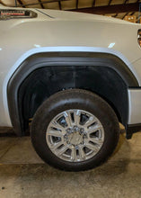 Load image into Gallery viewer, Wehrli 2020+ GMC 2500/3500HD Fender Flare Marker Light Delete Kit w/o Logo - Fine Texture Black - Installation View