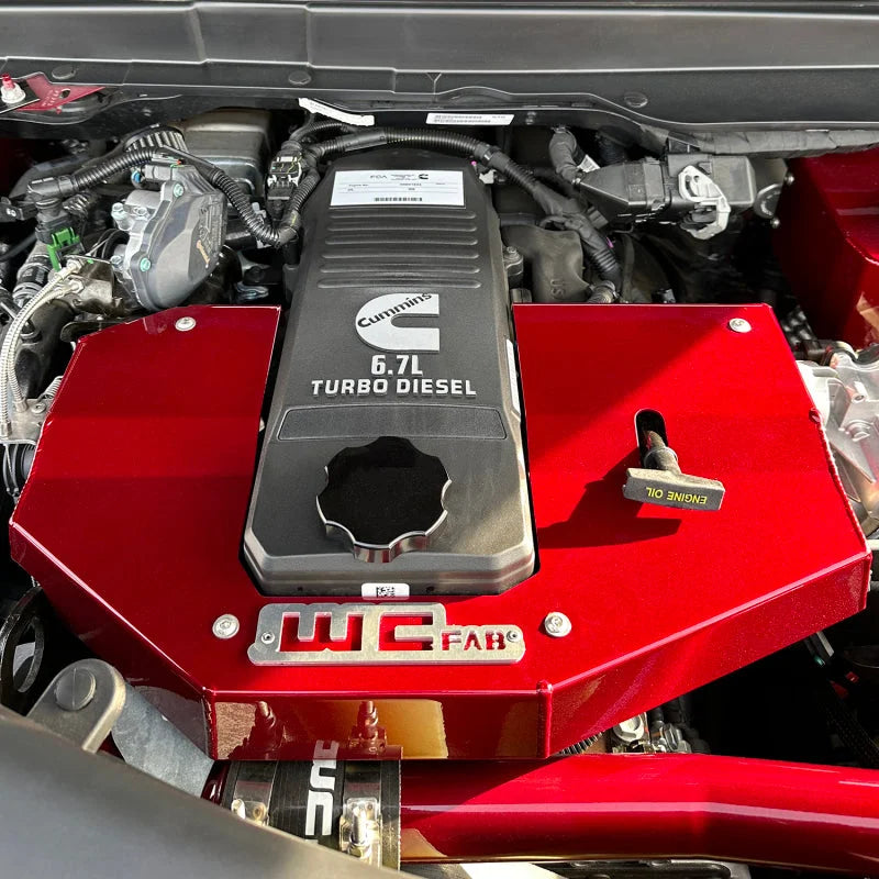 Wehrli 98.5-23 Cummins Billet Aluminum Black Anodized Oil Fill Cap - Back View
