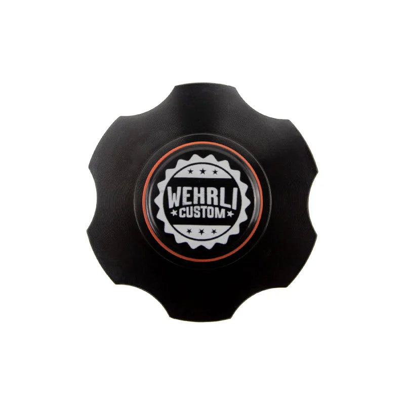 Wehrli 98.5-23 Cummins Billet Aluminum Black Anodized Oil Fill Cap - Installation View