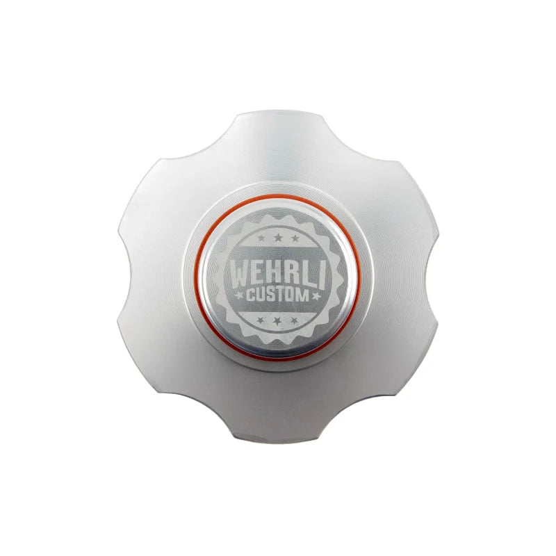 Wehrli 98.5-23 Cummins Billet Aluminum Clear Anodized Oil Fill Cap - Installation View