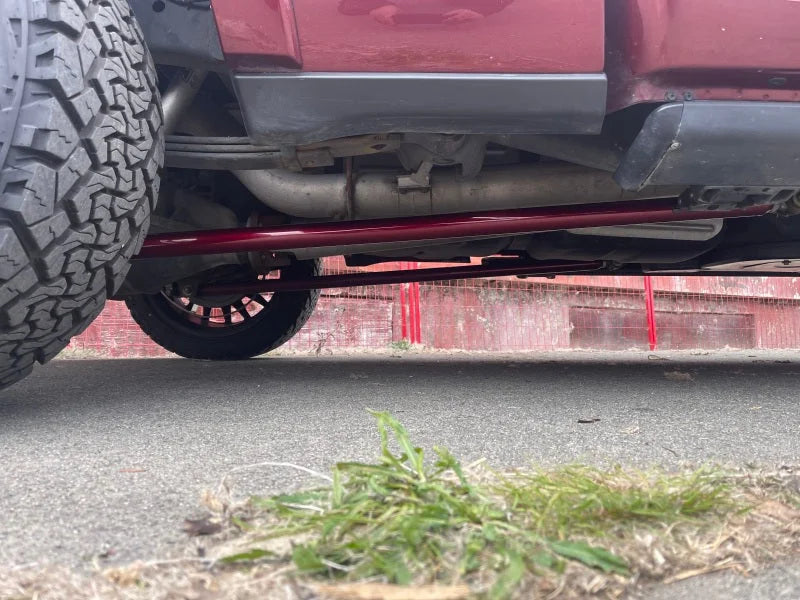 Wehrli 99-10 Ford / 94-22 RAM Univ RCLB/CCSB/ECSB 60in. Traction Bar Kit - Candy Teal - Back View