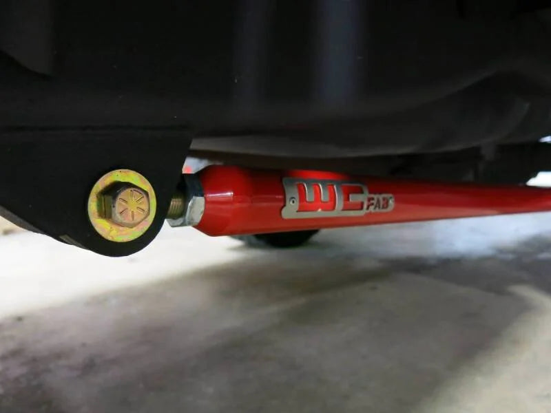 Wehrli 99-10 Ford / 94-22 RAM Univ RCLB/CCSB/ECSB 60in. Traction Bar Kit - Candy Teal - Installation View