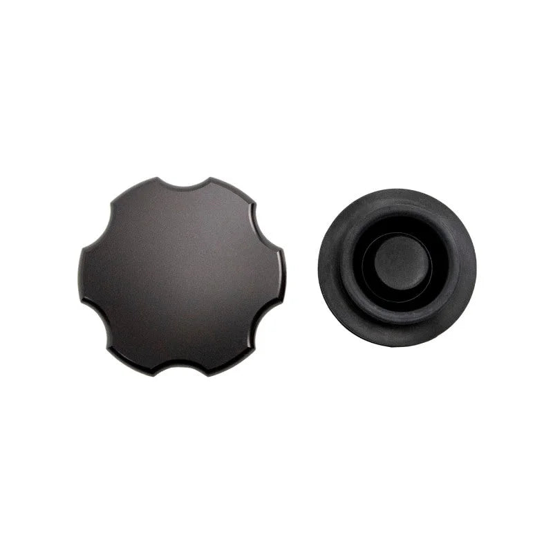 Wehrli 99-24 GM 1500/2500/3500 Billet Aluminum Brake Master Cylinder Cap - Black Anodized - Main Product View