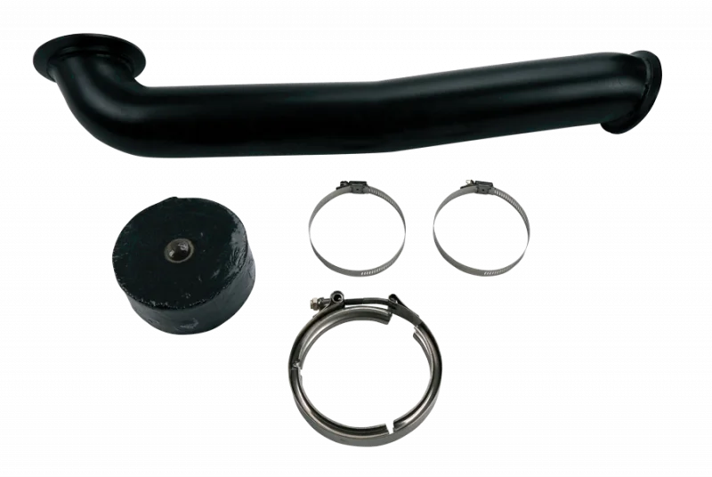 Wehrli GMC/Chevrolet LLY/LBZ/LMM Duramax 6.6L w S400 Single Turbo 3in Down Pipe - Black