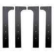 Load image into Gallery viewer, Wehrli Modular Steel Work Bench Leg Kit 40in Tall x .120in Thick - Flat Black - Main Product View