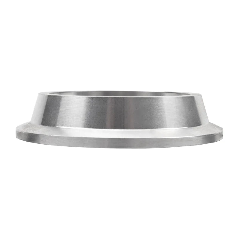 Wehrli S300SXE Turbo Compressor Outlet Cone to 3in. V-Band Flange Billet Aluminum Flange - Side View