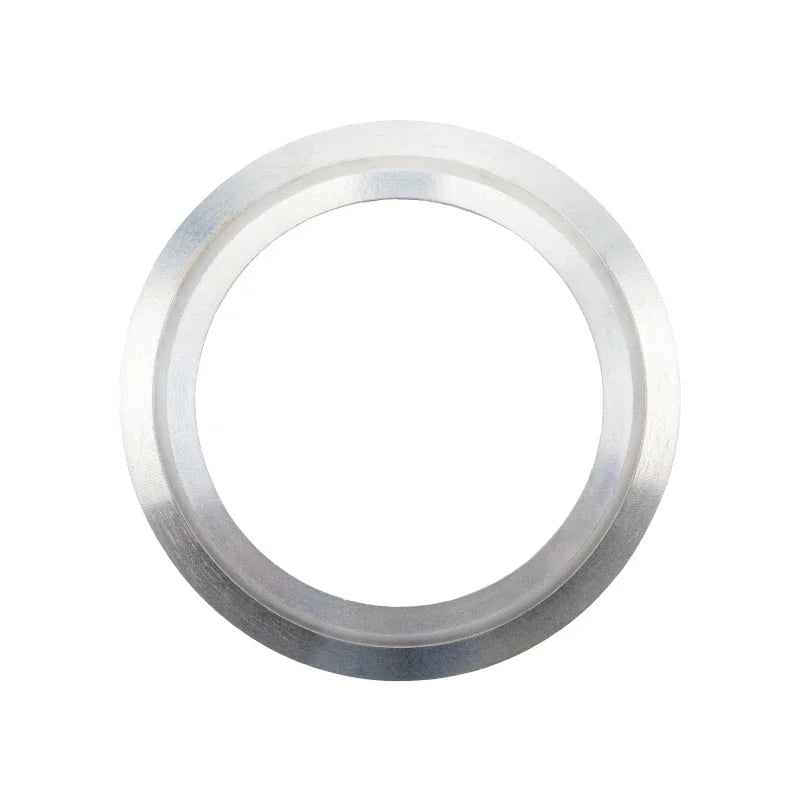 Wehrli S300SXE Turbo Compressor Outlet Cone to 3in. V-Band Flange Billet Aluminum Flange - Back View