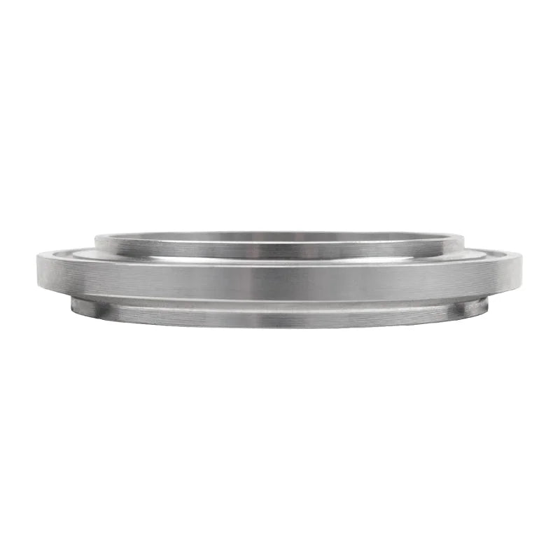Wehrli S400 Turbo Compressor Outlet for 3.5in. Pipe Billet Aluminum Flange - Side View