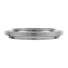 Load image into Gallery viewer, Wehrli S400 Turbo Compressor Outlet for 3.5in. Pipe Billet Aluminum Flange - Side View