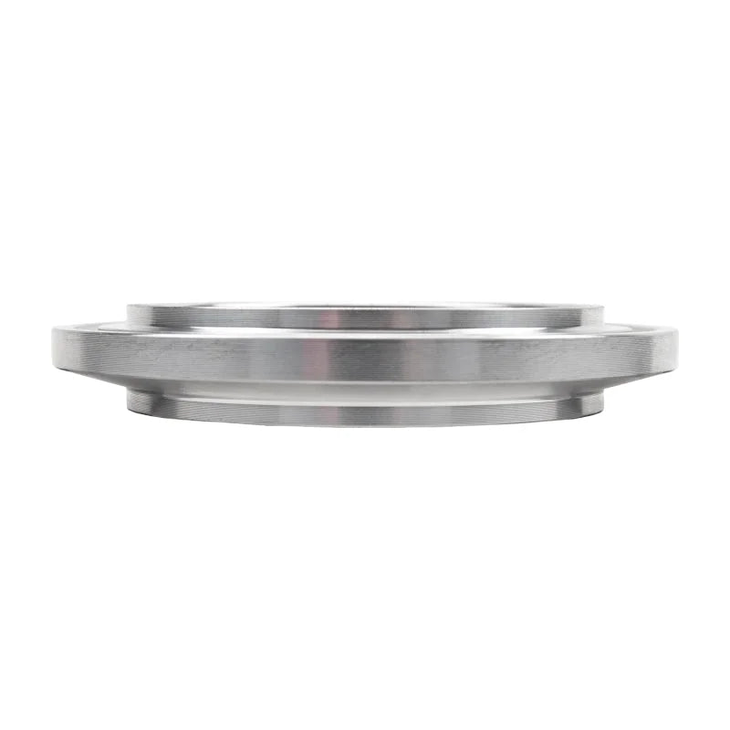 Wehrli S400 Turbo Compressor Outlet for 3in. Pipe Billet Aluminum Flange - Back View
