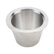 Load image into Gallery viewer, Wehrli VGT Compressor Outlet Cone to 3in. V-Band Flange Billet Aluminum Flange - Back View