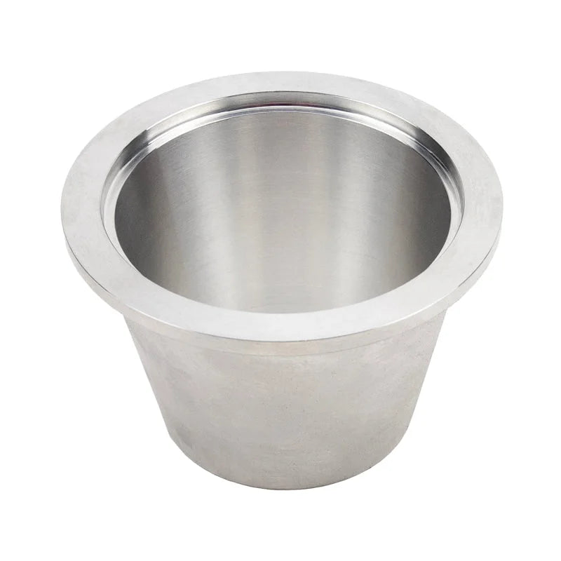 Wehrli VGT Compressor Outlet Cone to 3in. V-Band Flange Billet Aluminum Flange - Back View