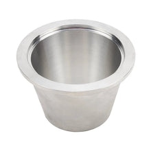 Load image into Gallery viewer, Wehrli VGT Compressor Outlet Cone to 3in. V-Band Flange Billet Aluminum Flange - Back View