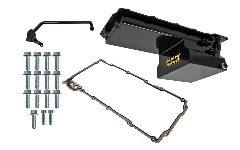 Weiand 7 Quart - GM LS Engines - Drag Racing - 90 Degree Fittings