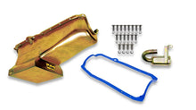 Load image into Gallery viewer, Weiand Oil Pan Kit 7QT- Gold Zinc Finish - 1986/2002 Small Block Chevy (Drag Racing)