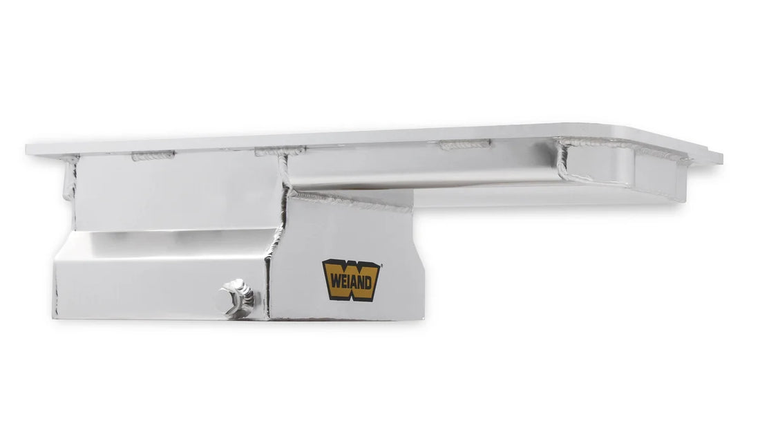 Weiand Oil Pan Kit - Fabricated - Back View