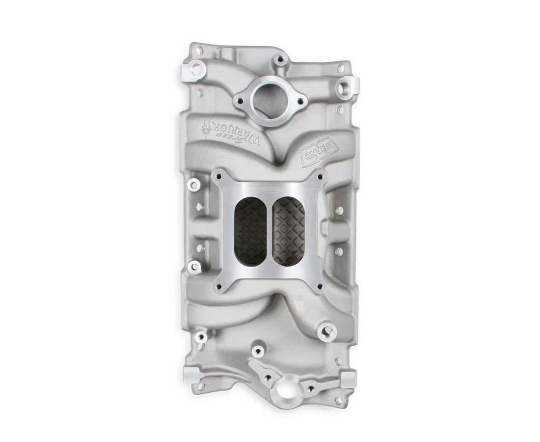 Weiand Speed Warrior™ Intake Manifold non/EGR 262ci-400ci, 1955-1986 Cylinder Heads 8150 - Side View