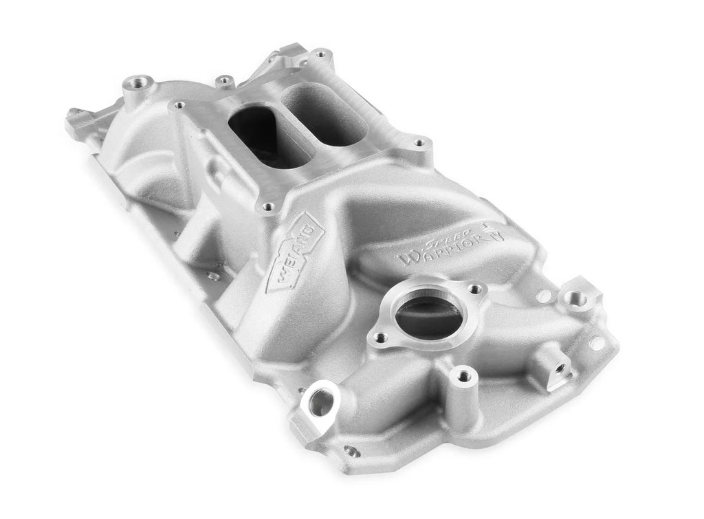 Weiand Speed Warrior™ Intake Manifold non/EGR 262ci-400ci, 1955-1986 Cylinder Heads 8150 - Installation View