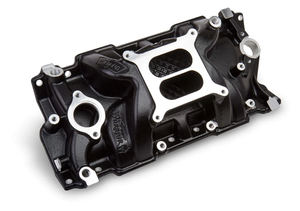 Weiand Weiand Speed Warrior Intake - Chevy Small Block V8 - Black Ceramic Coated 8150BK