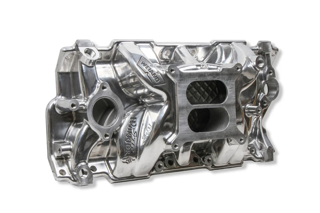 Weiand Weiand Speed Warrior Intake - Chevy Small Block V8 8170P - Side View