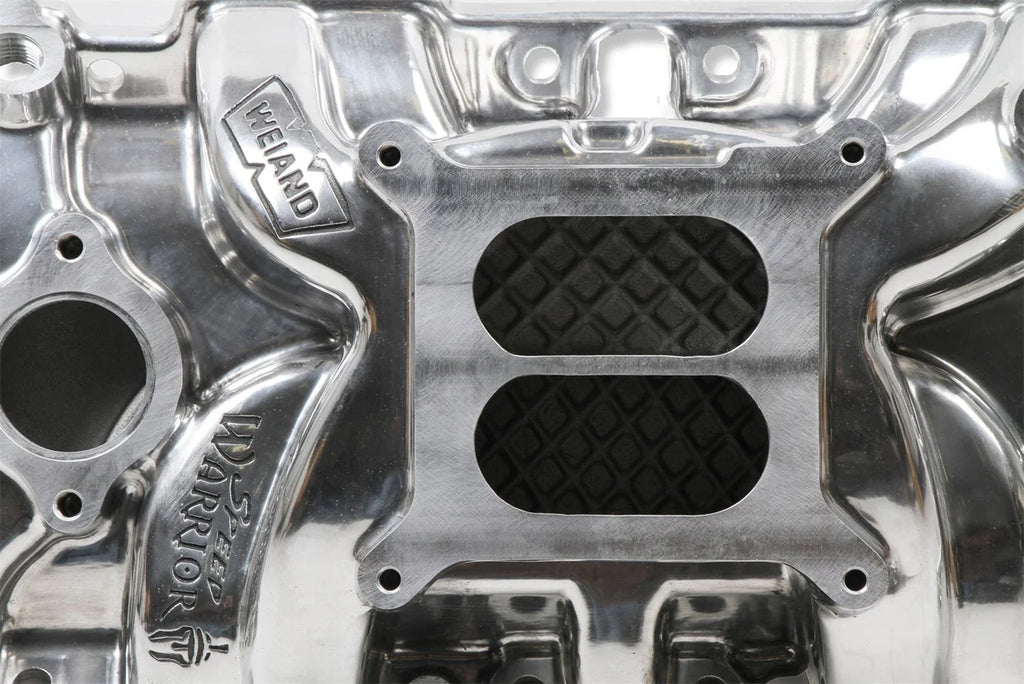 Weiand Weiand Speed Warrior Intake - Chevy Small Block V8 8170P - Back View