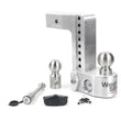 Load image into Gallery viewer, Weigh Safe 8in Drop Hitch w/Built-in Scale &amp; 2.5in Shank (10K/18.5K GTWR) w/WS05 - Aluminum - Side View