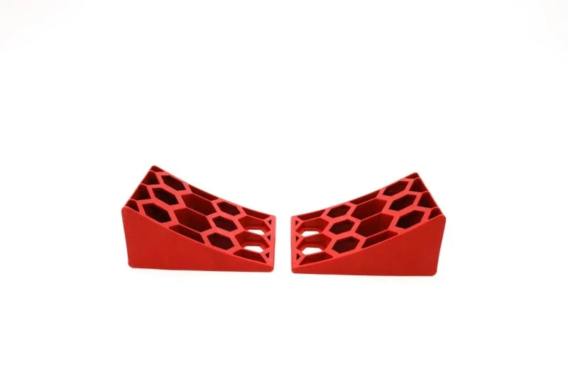 Weigh Safe Double Wheel Chock Set - 4 Wheel Chocks - Side View