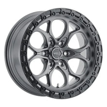 Load image into Gallery viewer, Weld 17x9 Ledge 6 6x139.7 ET-12 BS 4.50 Satin GUN / Satin BLK Ring 106.1