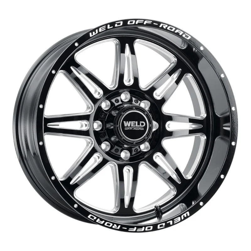 Weld Cheyenne W132 Series 20x10 / 8x170 BP / -18 Offset / 4.75 BS / 125.1 Bore - Gloss Black MIL - Detail View