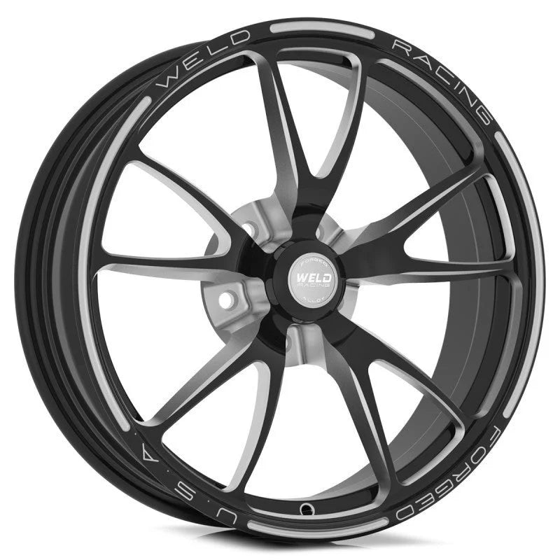 Weld Full Throttle 1-Piece 15x3.5 / Anglia Spindle MT / 1.75in. BS Black Wheel - Non-Beadlock - Main Product View