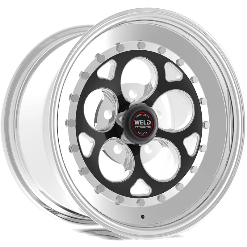 Weld Magnum III 15x4 / 5x4.5 BP / 1.5in. BS Black Wheel - Non-Beadlock - Side View