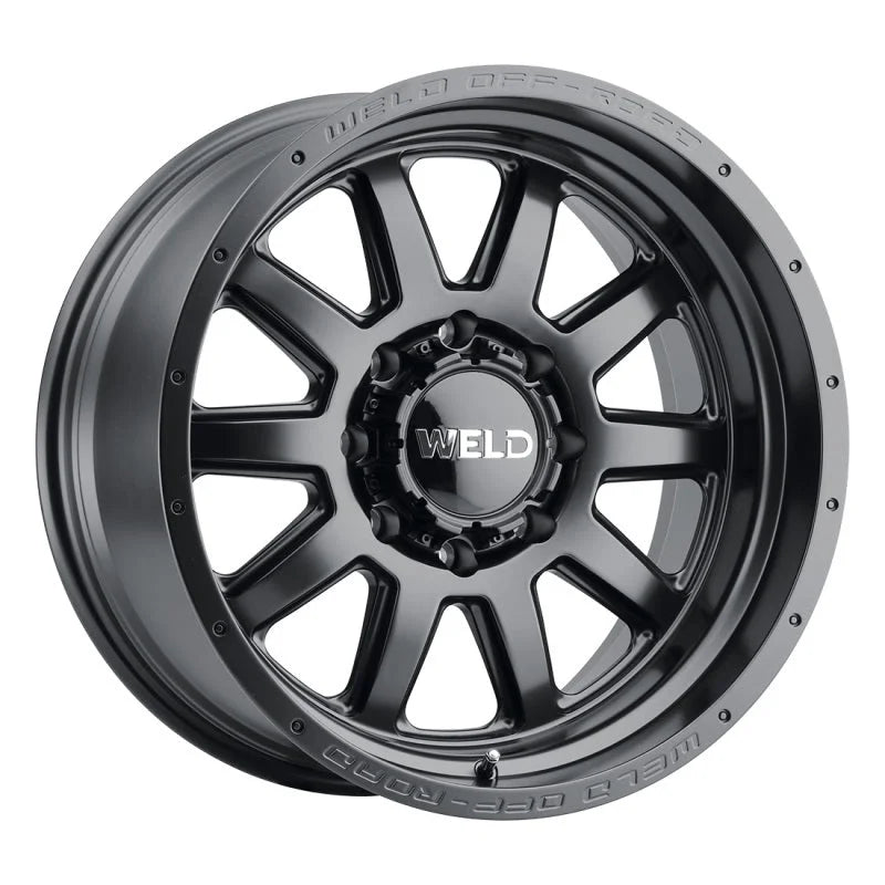 Weld Off-Road 20x9 8x170 ET00 5.00BS 125.1 Hub Bore Satin Black Stealth 101 Wheel - Detail View