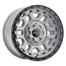 Load image into Gallery viewer, Weld Off-Road Crux 17x9in / 5x114.3 BP / ET -12 / 78.1mm Bore - Gloss Armor Gray / Satin Black Wheel