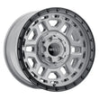 Load image into Gallery viewer, Weld Off-Road Crux 17x9in / 6x135 BP / ET -12 / 106.1mm Bore - Gloss Armor Gray / Satin Black Wheel