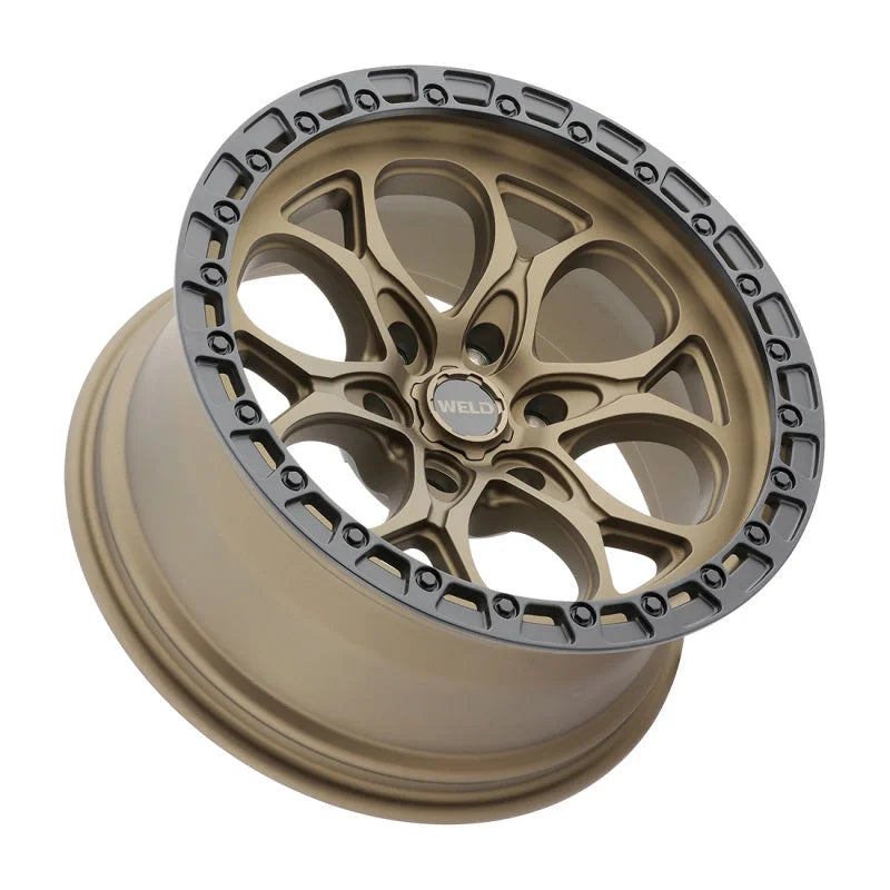 Weld Off-Road Ledge Six 20x9 / 6x135 BP / ET00 / BS5.00 Satin Black Wheel - Detail View