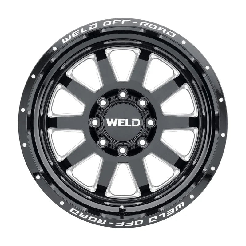 Weld Off-Road W102 20X9.0 Stealth 6X135 6X139.7 ET00 BS5.00 Gloss Black MIL 106.1 - Side View