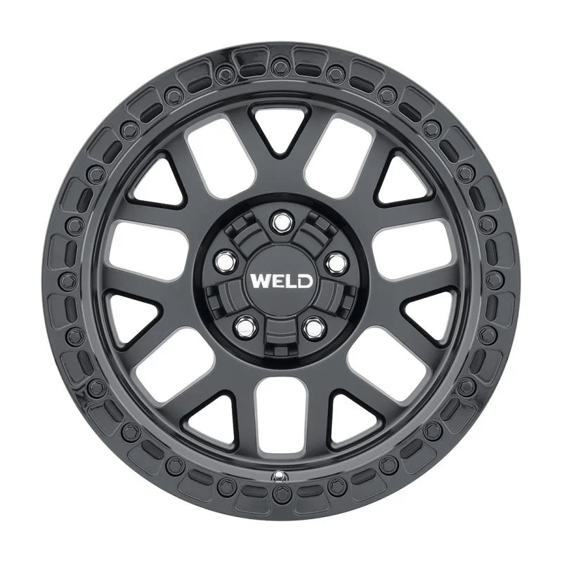 Weld Off-Road W104 17X9.0 Cinch 6X135 6X139.7 ET00 BS5.00 Satin Black Gloss Black 106.1 - Main Product View