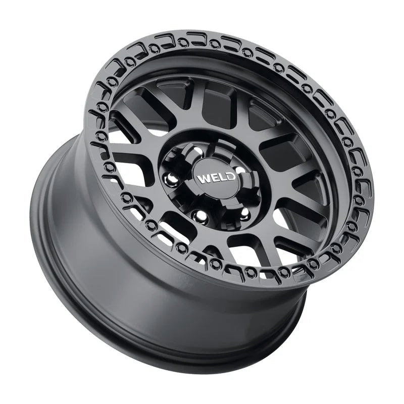 Weld Off-Road W104 17X9.0 Cinch 6X135 6X139.7 ET00 BS5.00 Satin Black Gloss Black 106.1 - Detail View
