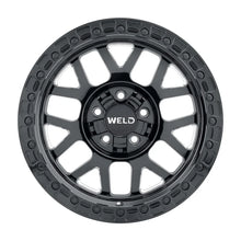 Load image into Gallery viewer, Weld Off-Road W105 17X9.0 Cinch 6X135 6X139.7 ET-12 BS4.50 Gloss Black MIL 106.1 - Detail View
